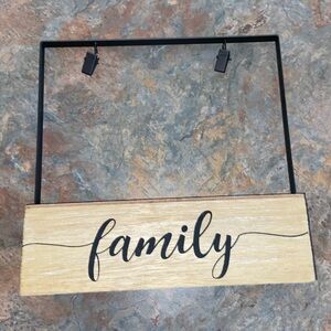 TWO SLOT HANGING PICTURE FRAME FOR TABLE